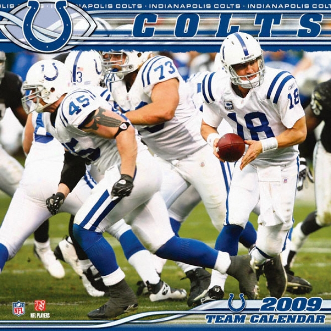 Indianapoliw Colts 2009 12 Inch By 12 Inch Team Wall Calendar