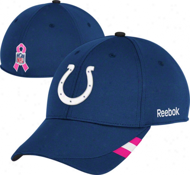 Indianapolis Colts 2011 Breast Cancer Awareness Coaches Sideline Structured Flx Hat