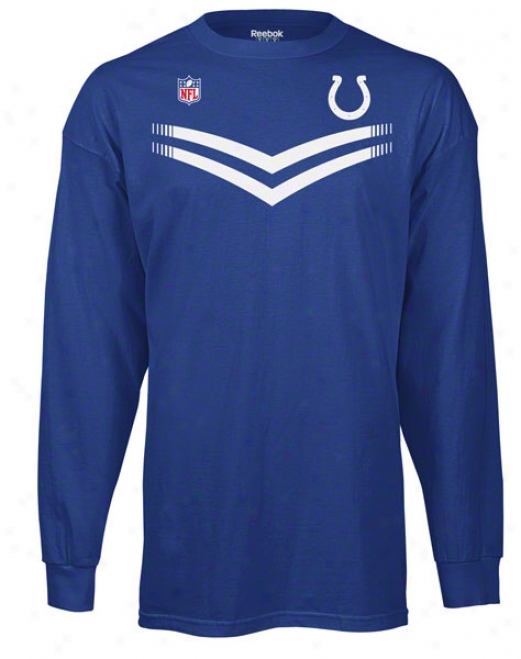 Indianapolis Colts 2011 Sideline T And T Blue Long Sleeve T-shirt