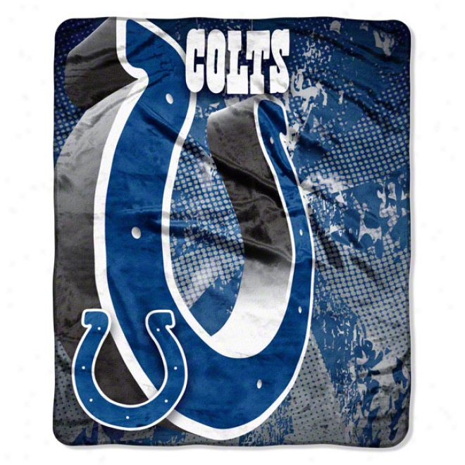 Indianapolis Colts 50x60 Grunge Micro Raschel Throw