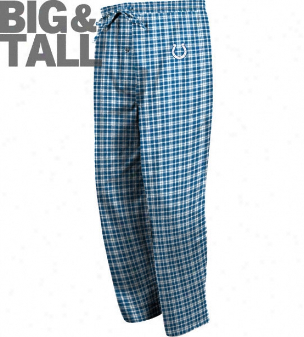 Indianapolis Colts Big & Tall Flannel Pants