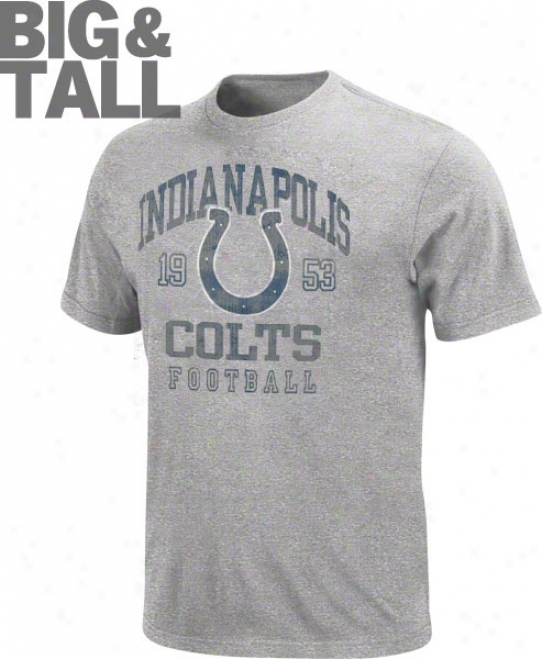 Indianapolis Colts Big & Tall Grey Hall Of Famer Gamer T-shirt