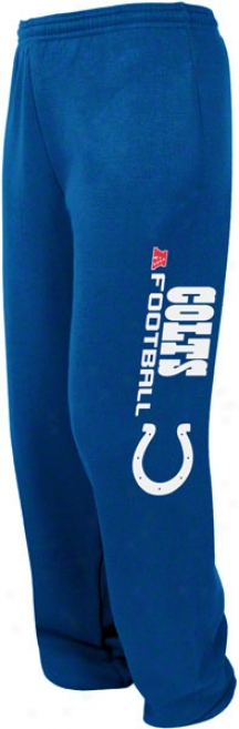 Indianapolis Colts Blue Critical Victory V Fleece Sweatpants