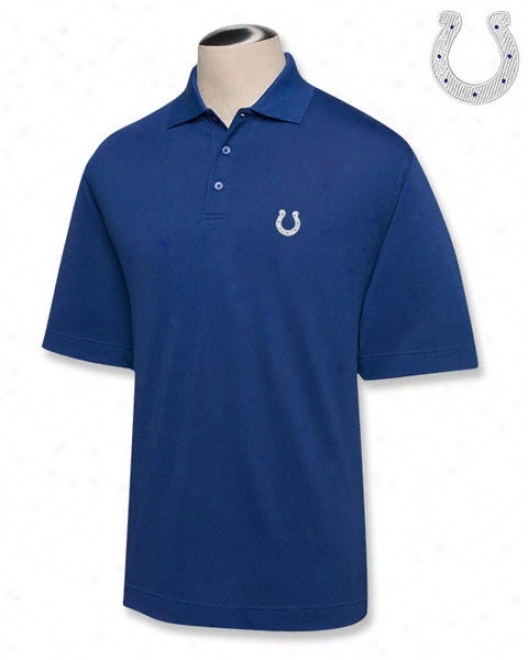 Indianapolis Colts Blue Drytec Championship Polo