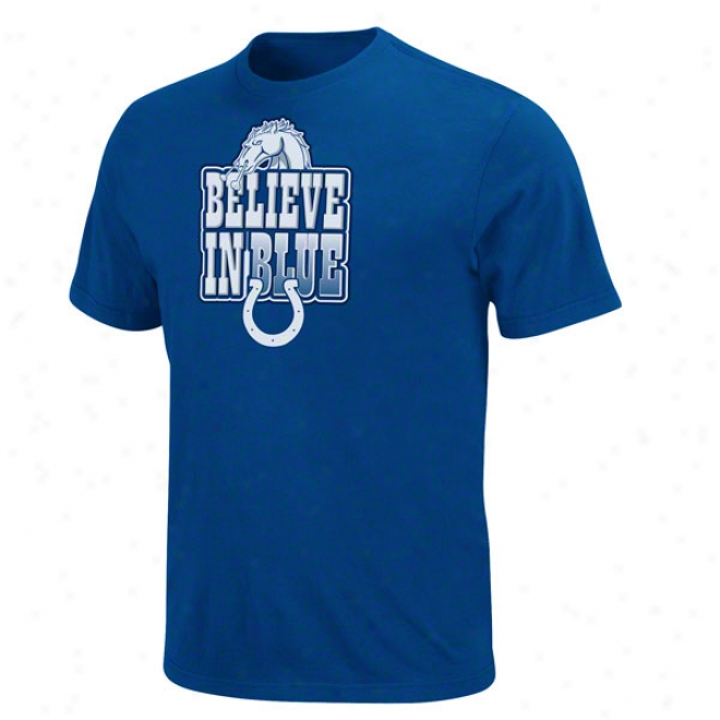 Indianapolis Colts Blue Inside Line T-shirt