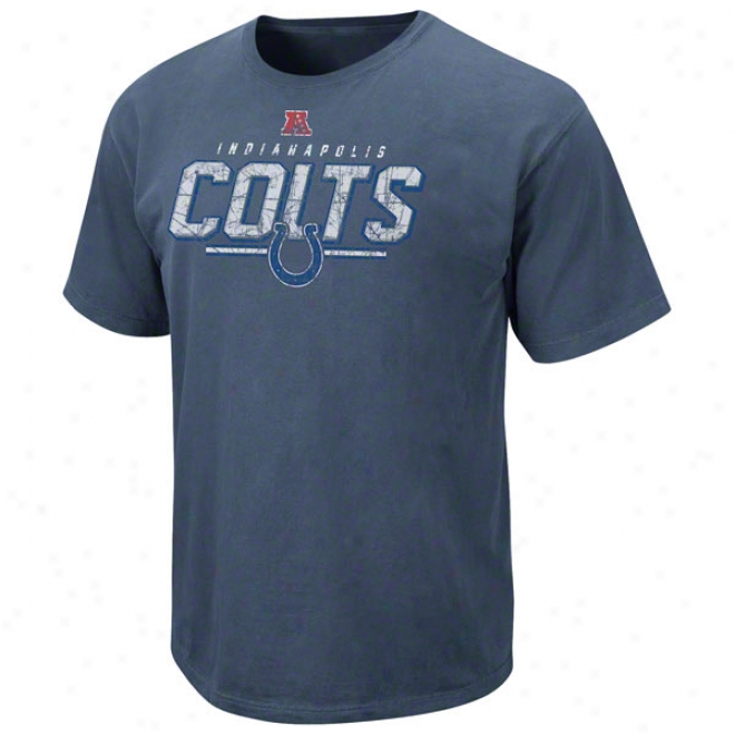 Indianapolis Colts Blue Vintage Roster Ii T-shirt