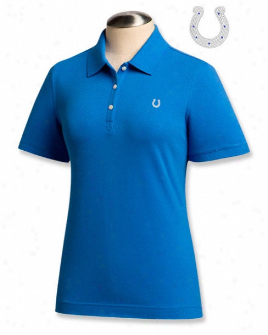 Indianapolis Colts Blue Women's Ace Polo Shirt