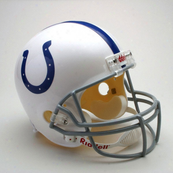 Indianapolis Colts Deluxe Replica Riddell Full Size Helmet