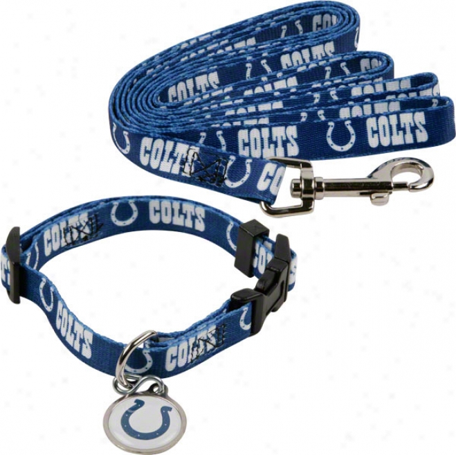 Indianapolis Colts Dog Collar & Tie Set