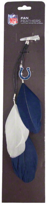 Indianapolis Colts Fan Feather Hair Clip