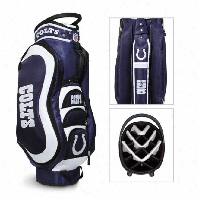 Indianapolis Colts Gofl Bag: 14 Way Medalist Cart Bag