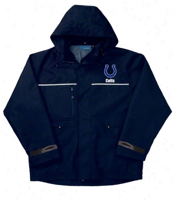 Indianapolis Colts Jacket: Navy Reebok Yukon Jacket