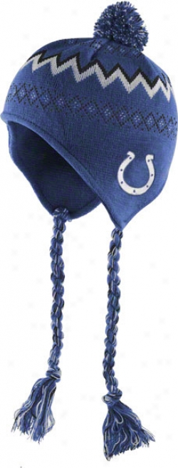 Indianapolis Colts Kid's 4-7 Tassel Knit Pom Hat