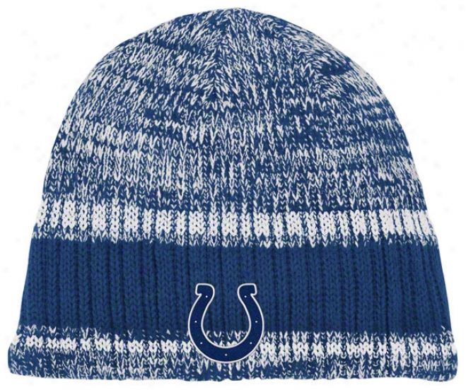 Indianapolis Colts Join Hat: Heathered Uncuffed Knit Hat