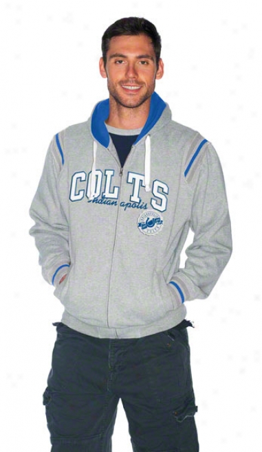 Indianapolis Colts Knockout Fullzip Hooded Sweatshirt