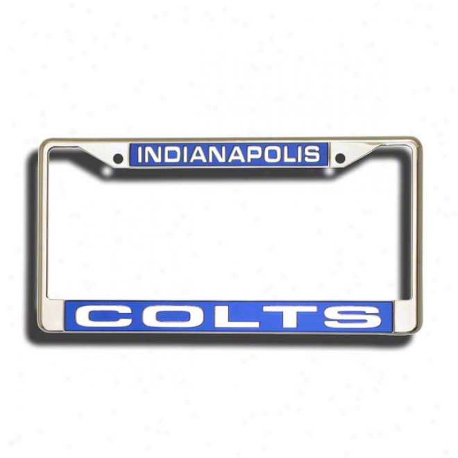 Indianapolis Colts Laser Chhrome License Plate Frame