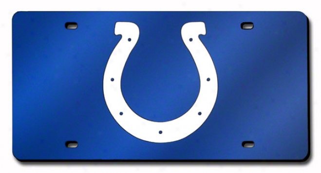 Indianapolis Colts License Plate Laser Tag