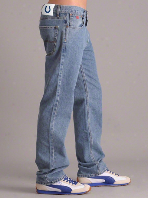 Indianapolis Colts Light Wash Tailgater Relaxed Fit Denim Jeans