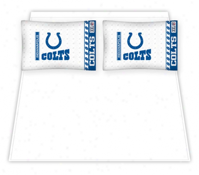 Indianapolis Colts Micro Fiber Queen Sheet Set