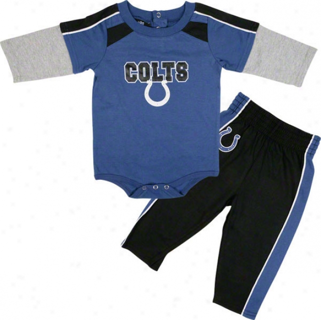Indianapolis Colts Newborn Long Sleeve Creeper And Pants Set
