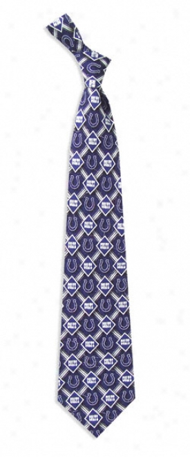 Indianapolis Colts Pattern Silk Bind