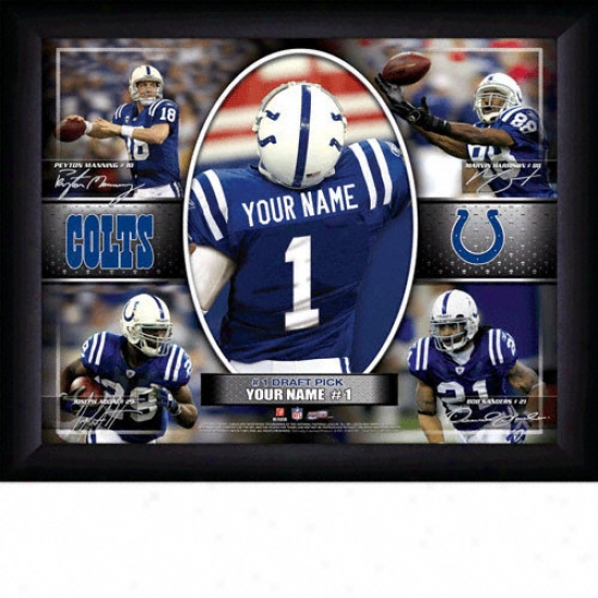 Inxianapolis Colts Personalized Atcion Collage Print