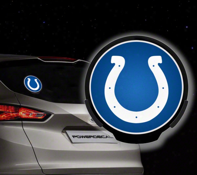 Indianapolis Colts Power Decal: Light Up Decal