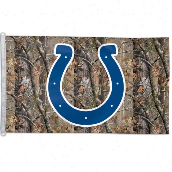 Indianapolis Colts Realtree 3x5 Flag