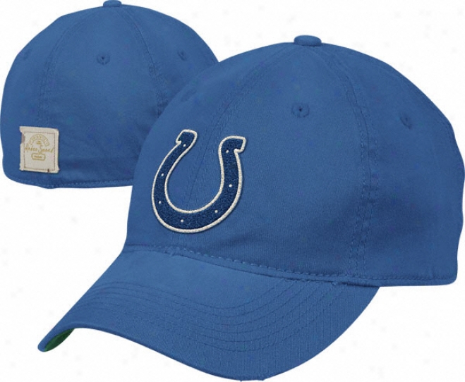Indianapolis Colts Retro Sport Washed Throwback Flex Slouch Hat