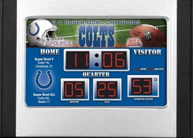 Indianapolis Colts Scoreboard Alarm Clock