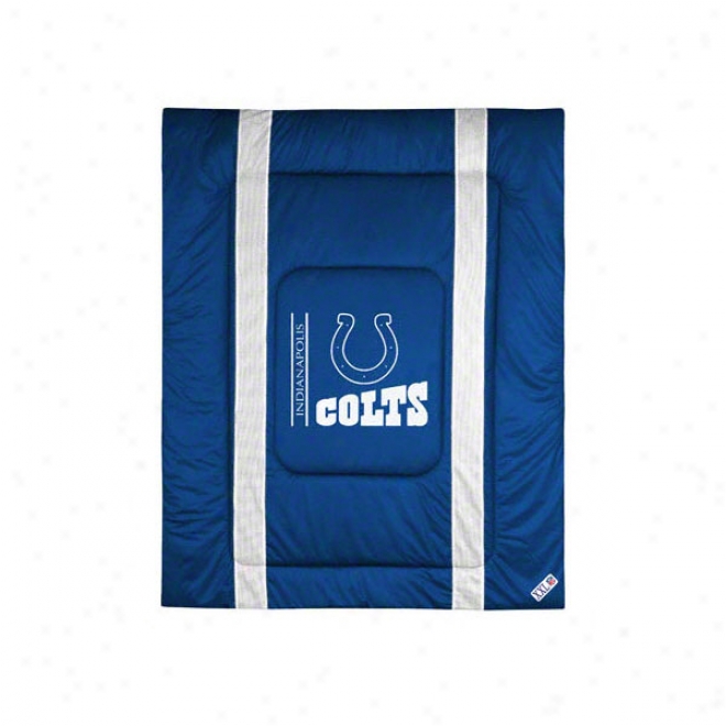 Indianapolis Colts Sideline Comforter - Twin Bed