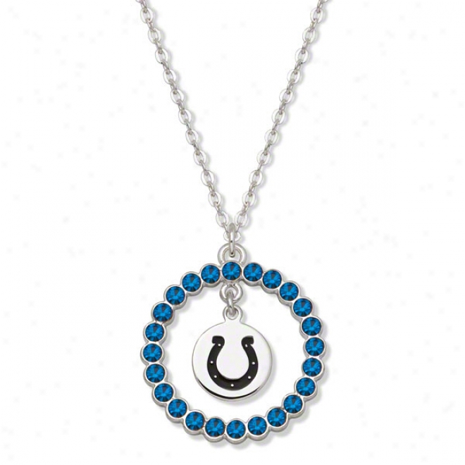 Indianapolis Colts Spirit Crystal Necklace