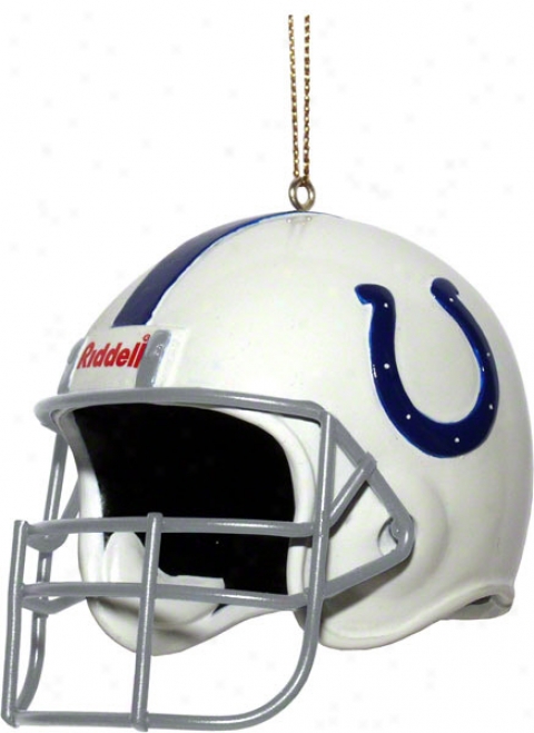 Indianapolis Colts Team Helmet 3&quot Ornament