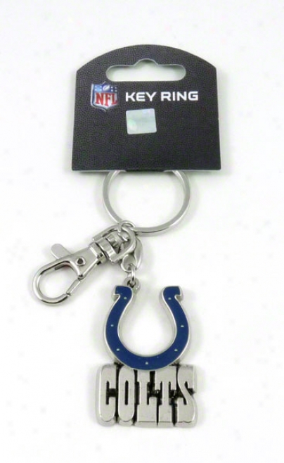 Indianapolis Colts Teaam Logo Heavyweight Keyring