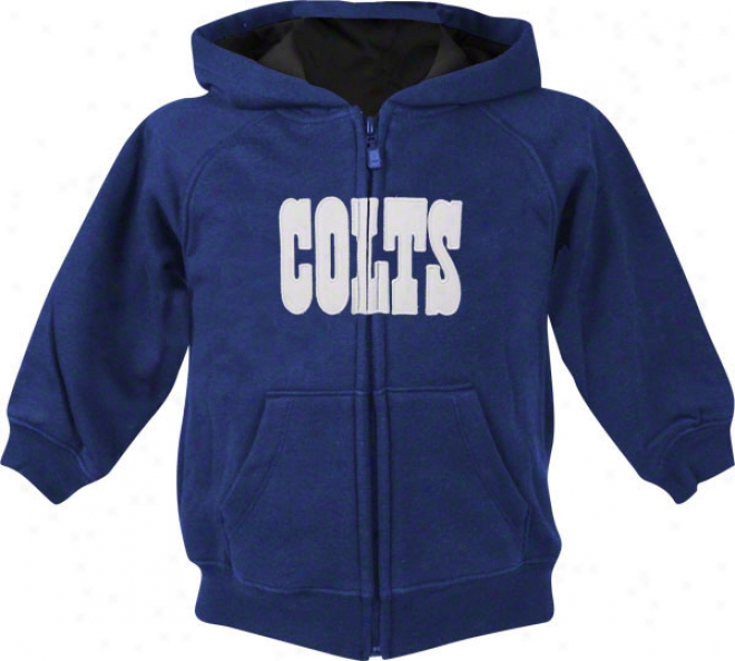 Indianapolis Colts Toddler Sportsman Full-zip Fleece Hooded Sweatshirt