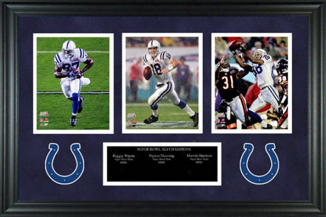 Infanapolis Colts - Triple Menace - Framed Collectible Piece