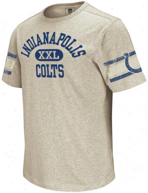 Indianspolis Coltw Vintage Appliqu Grey Company T-shirt