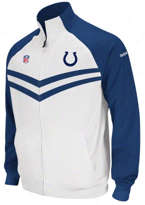 Indianapolis Colts White Full-zip 2011 Sideline Player rTavel Jacket