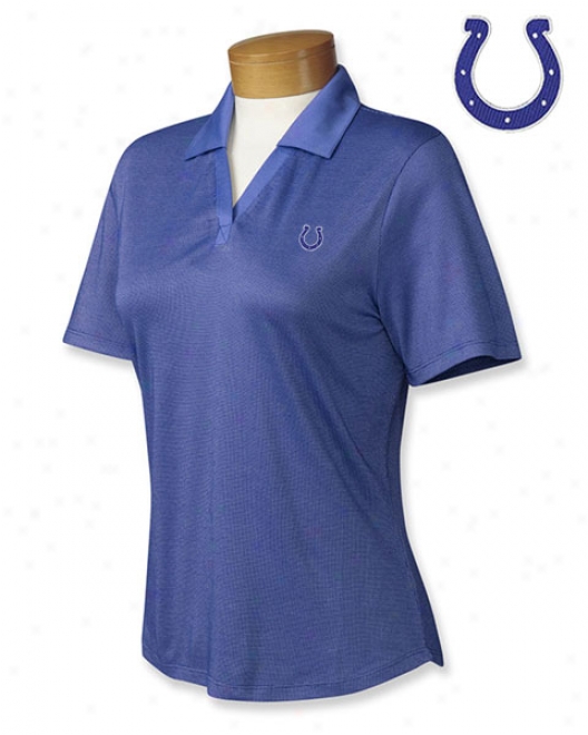 Indianapolis Colts Women's Cb Drytech Birdseye Polo