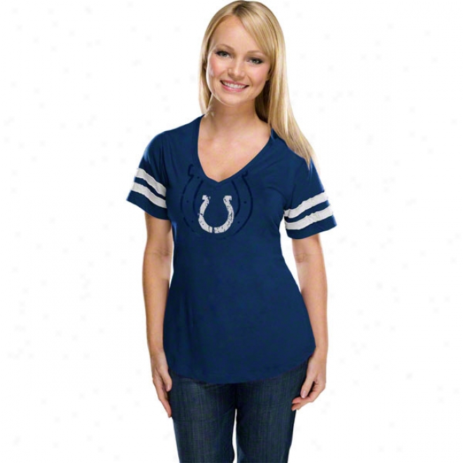 Indianapolis Colts Women's Dream Blue Short Sleeve Top