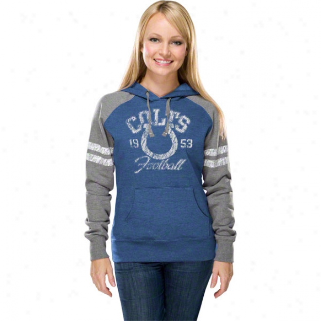 Indianapolis Colts Women's Gameday Heroes Ii Blue Hooded Sweatshirt