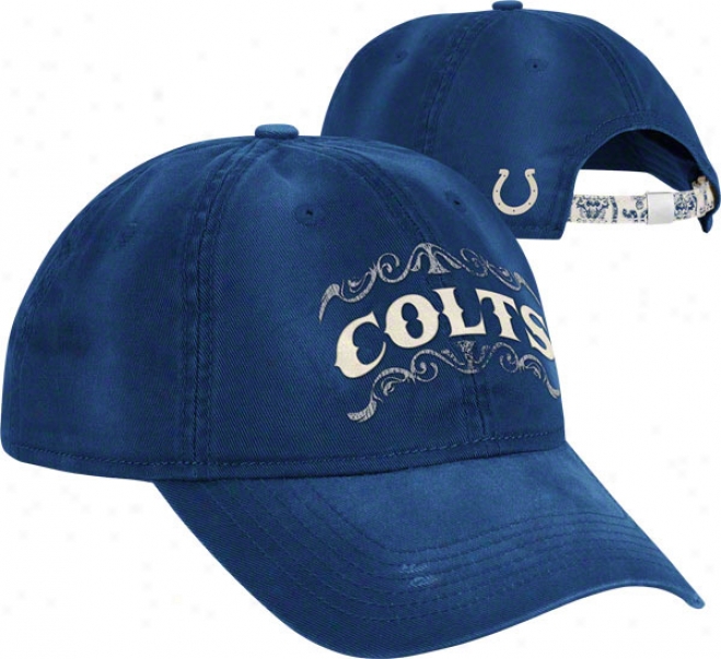 Indianapolis Colts Women's Hat: Paisley Slouch Adjustable Hat