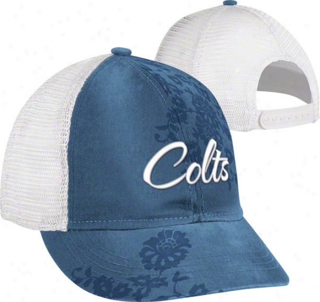 Indianapolis Colts Women's Hat: Short Brim Adjustabls Hat