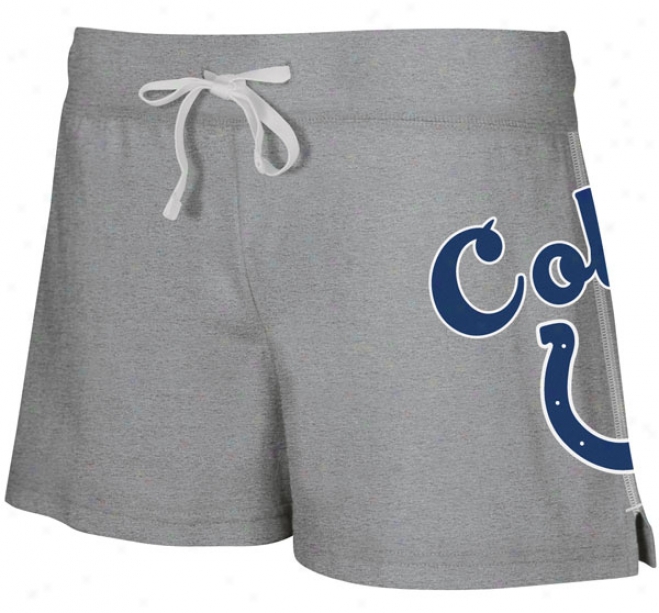 Indianapolis Colts Women's Hipster Grey Fleece Shorts