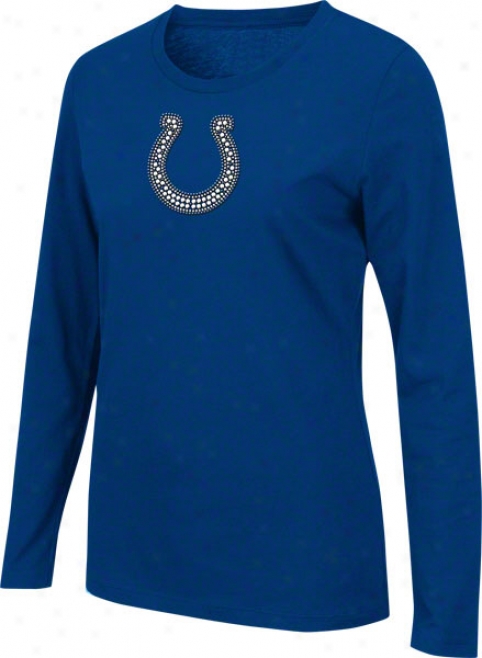 Indianapolis Colts Women's Jazzed Up Blue Long Sleeve T-shirt
