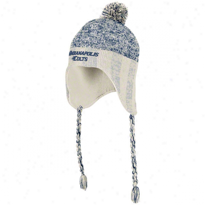 Indianapolis Colts Women's Knit Hat: Lifestyle Tassel Pom Knit Hat