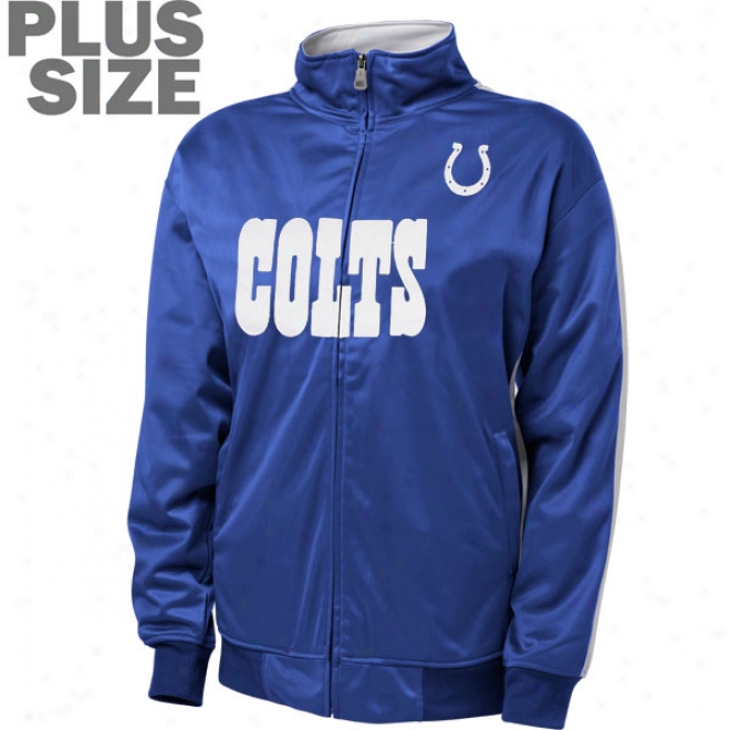 Indianapolis Colts Women's Plus Size Full-zip Track Jacket