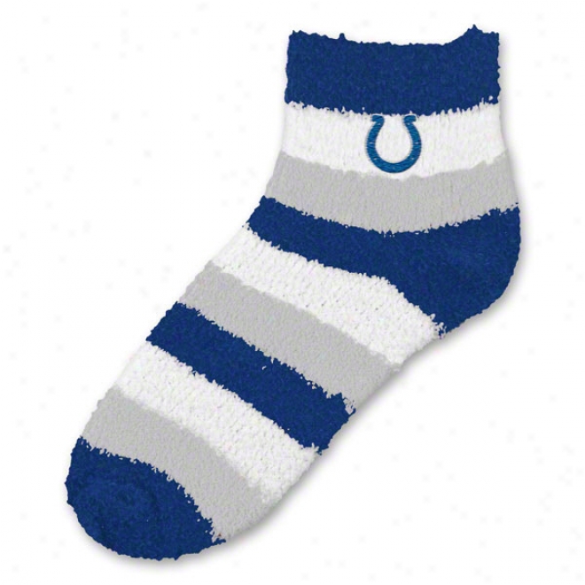 Indianaplois Colts Women's Pro Stripe Sleep Gentle Socks