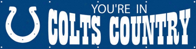 Indianapolis Colts - You're In Colts Country - 8 Foot Banner