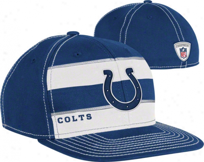 Indianapolis Colts Youth Hat: 2011 Player Sideline Flat Brim Flex Hat